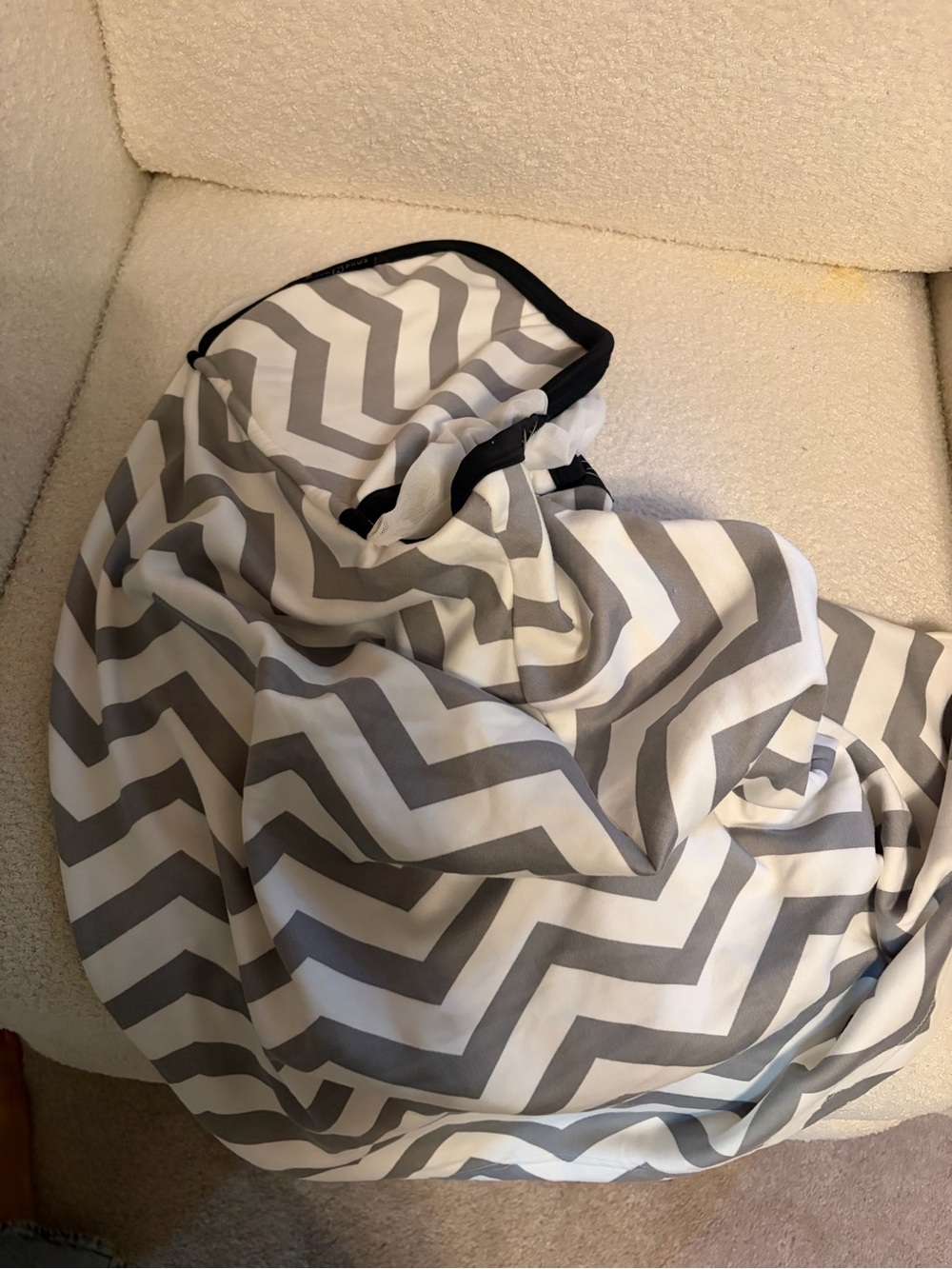 Gray Chevron Women’s Skirt - Classic Zigzag Print